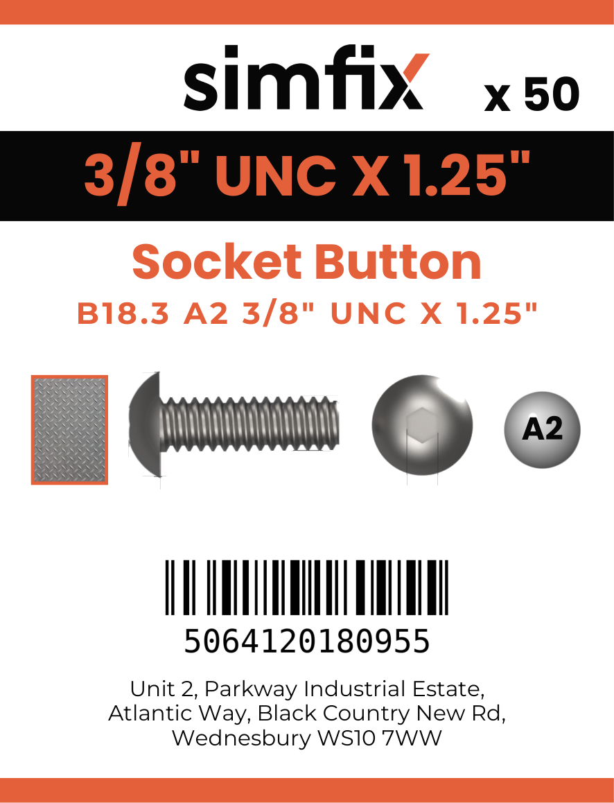 Simfix product label - 7380UA238032-T
