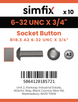 Simfix product label - 7380UA2632019-D