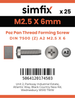 Simfix product label - 7500CA2025006-D