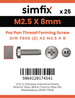 Simfix product label - 7500CA2025008Z-D