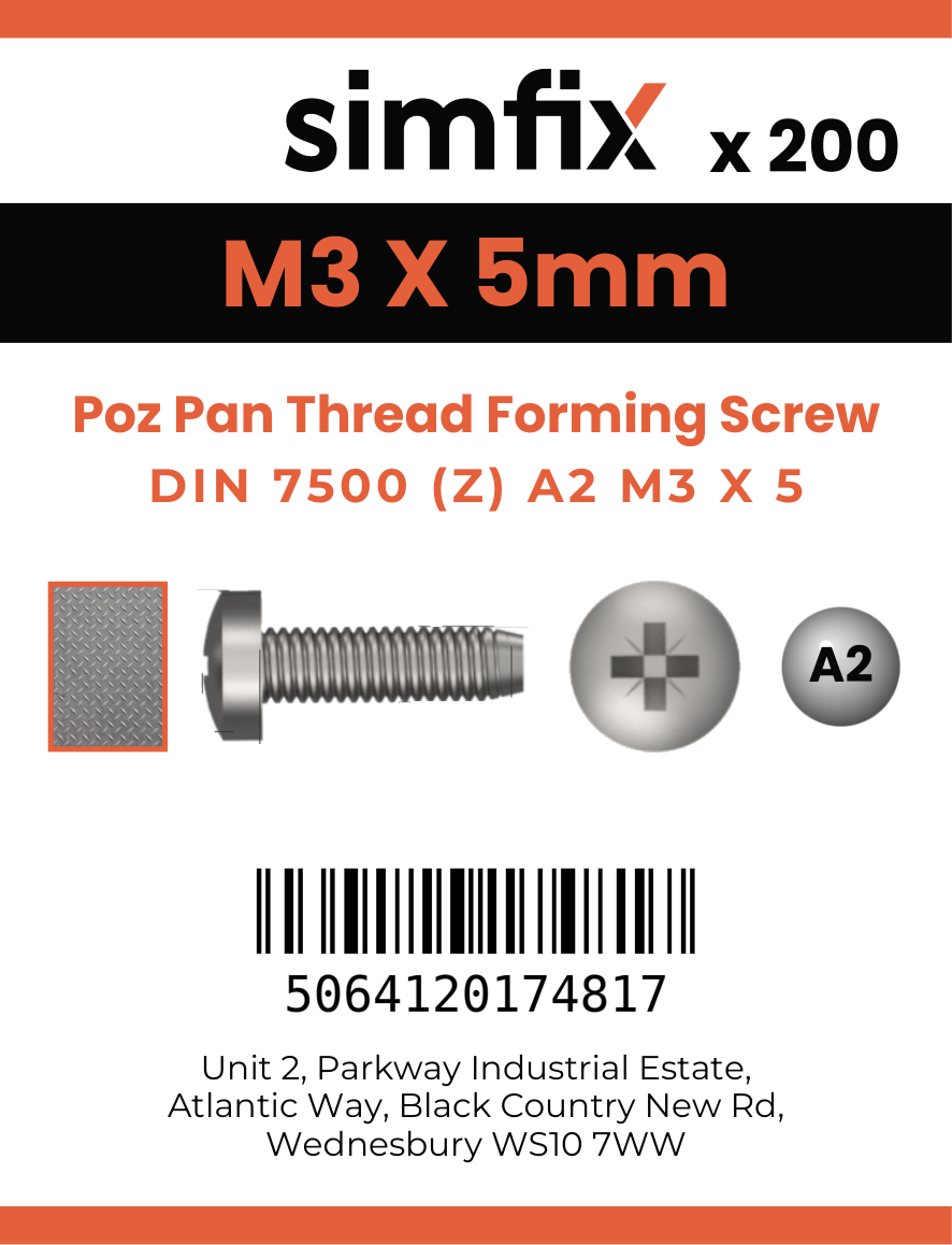 Simfix product label - 7500CA203005-T