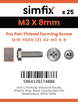Simfix product label - 7500CA203008-D