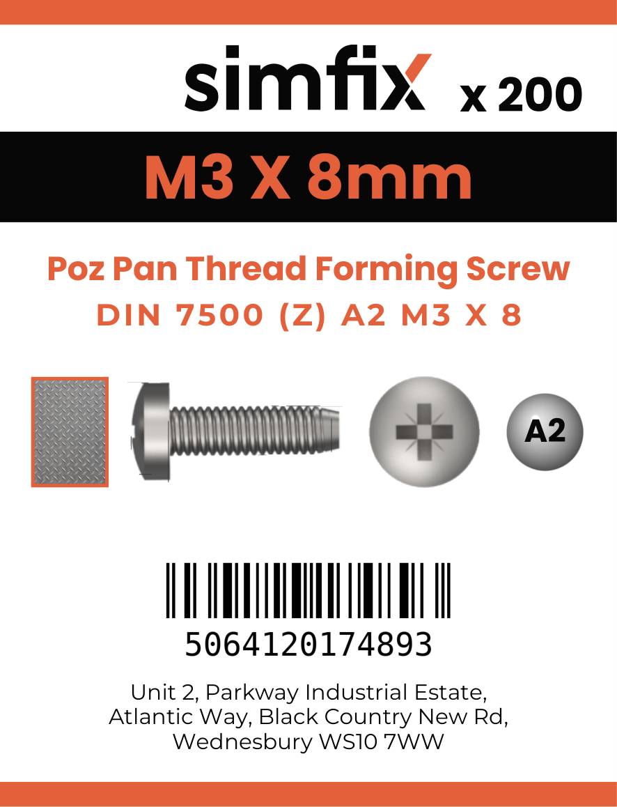 Simfix product label - 7500CA203008-T