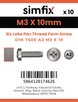 Simfix product label - 7500CA203010TX-D