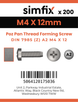 Simfix product label - 7500CA204012-T