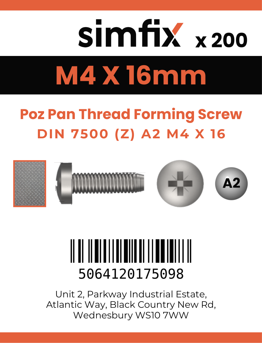 Simfix product label - 7500CA204016-T