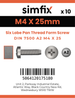 Simfix product label - 7500CA204025TX-D