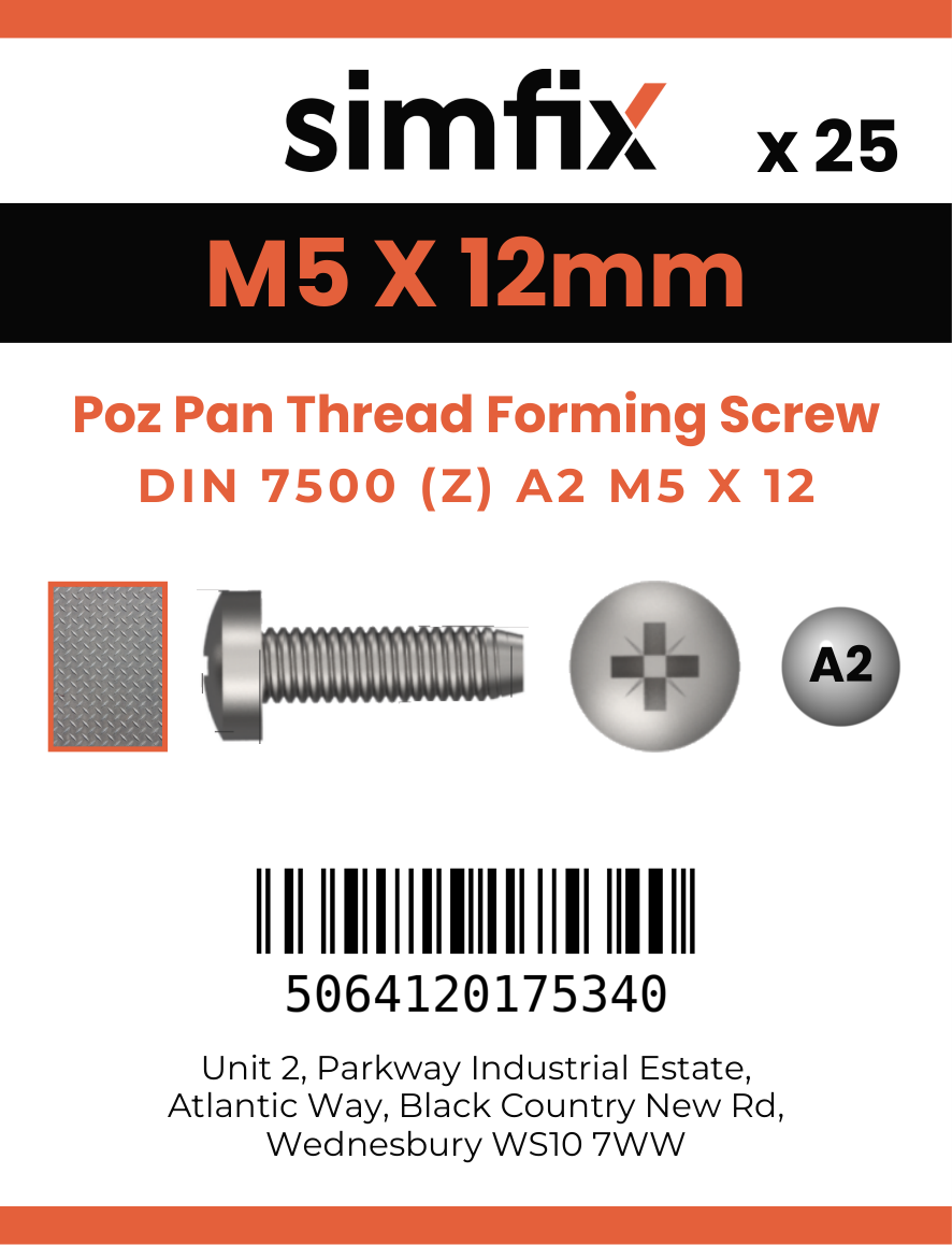 Simfix product label - 7500CA205012-D