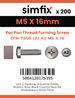 Simfix product label - 7500CA205016-T