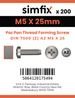 Simfix product label - 7500CA205025-T
