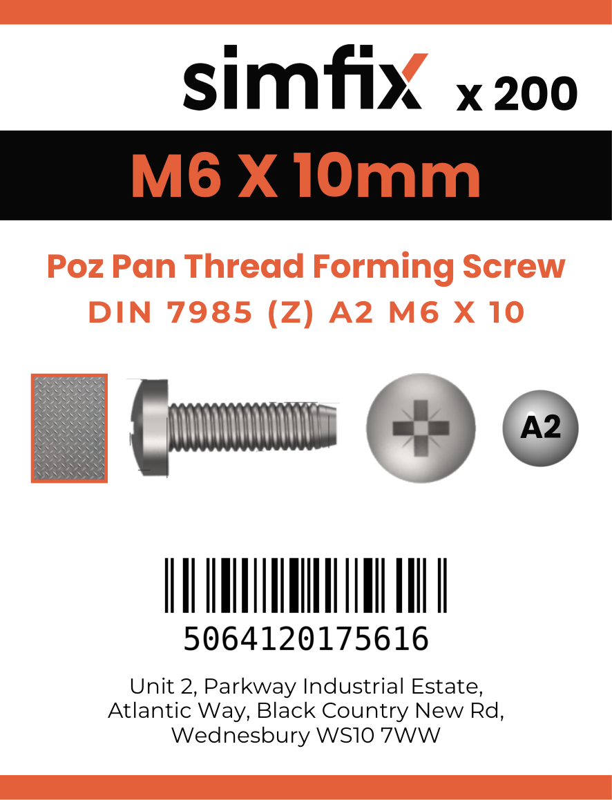 Simfix product label - 7500CA206010-T