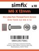 Simfix product label - 7500CA206012TX-D