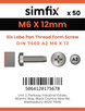 Simfix product label - 7500CA206012TX-T