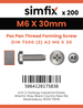 Simfix product label - 7500CA206030-T