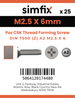 Simfix product label - 7500MA2025006Z-D