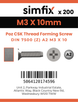 Simfix product label - 7500MA203010-T