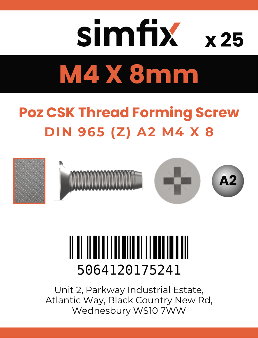 Simfix product label - 7500MA204008-D