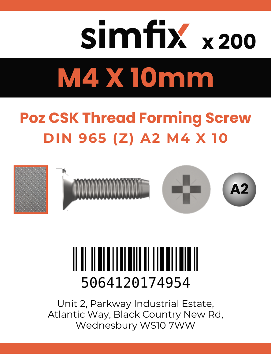 Simfix product label - 7500MA204010-T