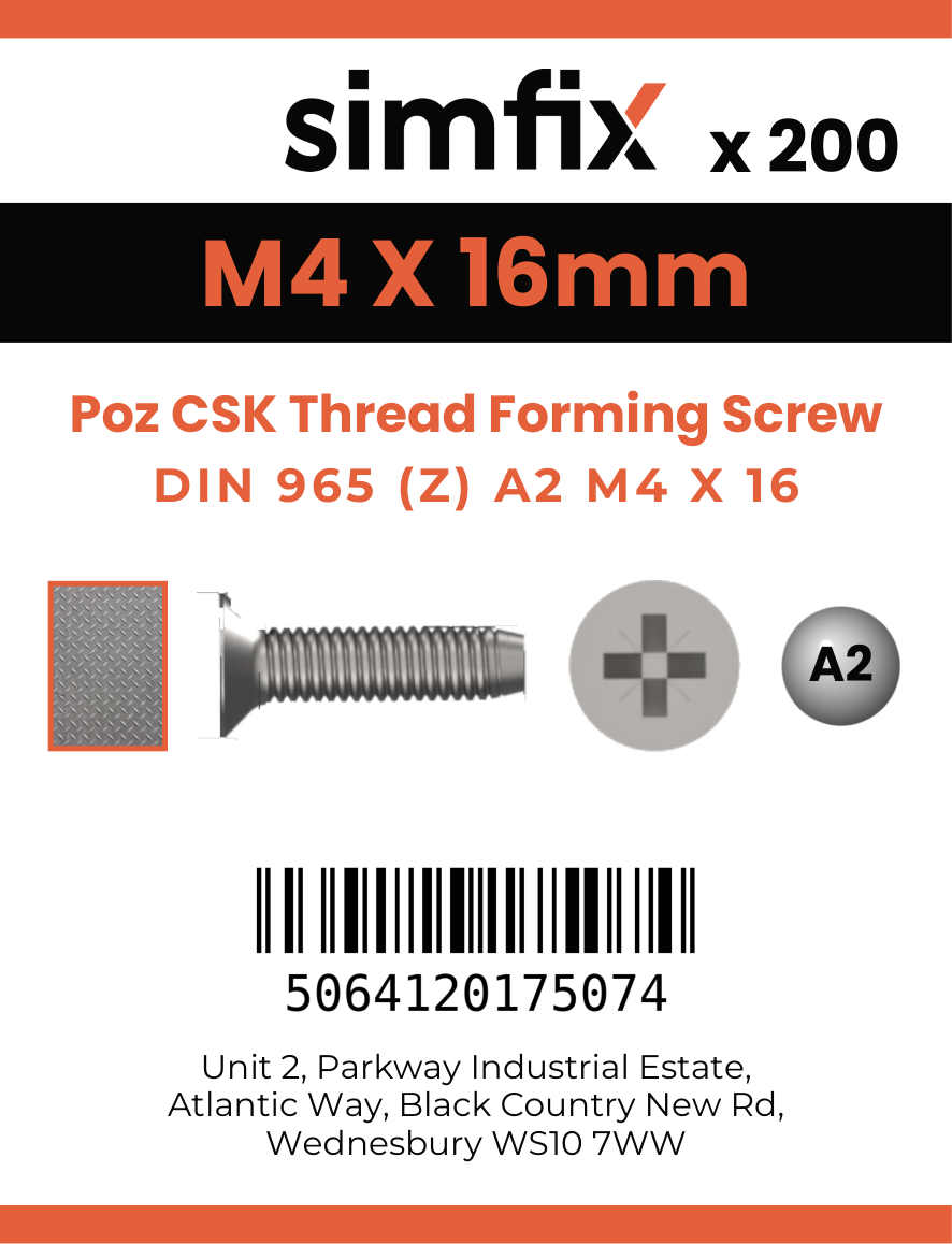 Simfix product label - 7500MA204016-T