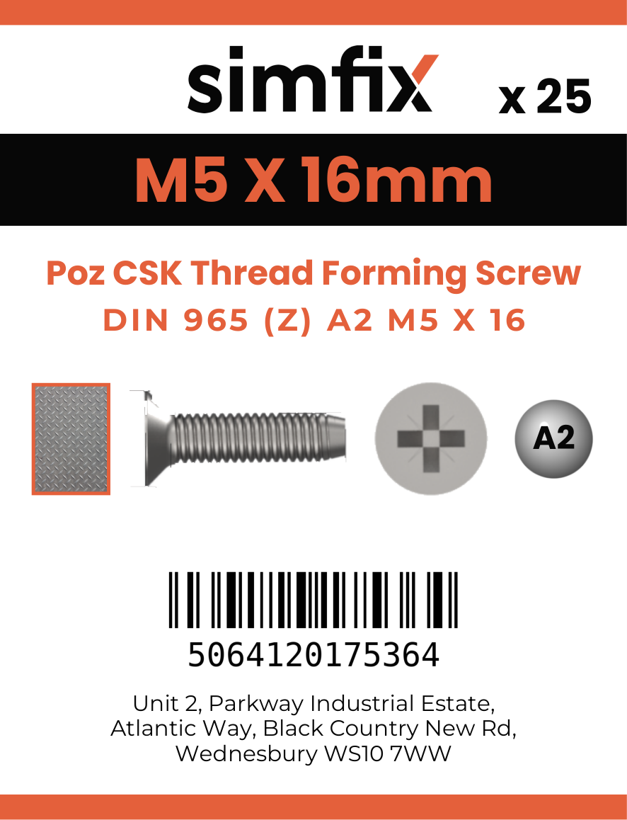 Simfix product label - 7500MA205016-D