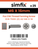 Simfix product label - 7500MA206016Z-D