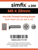 Simfix product label - 7500MA206020-T