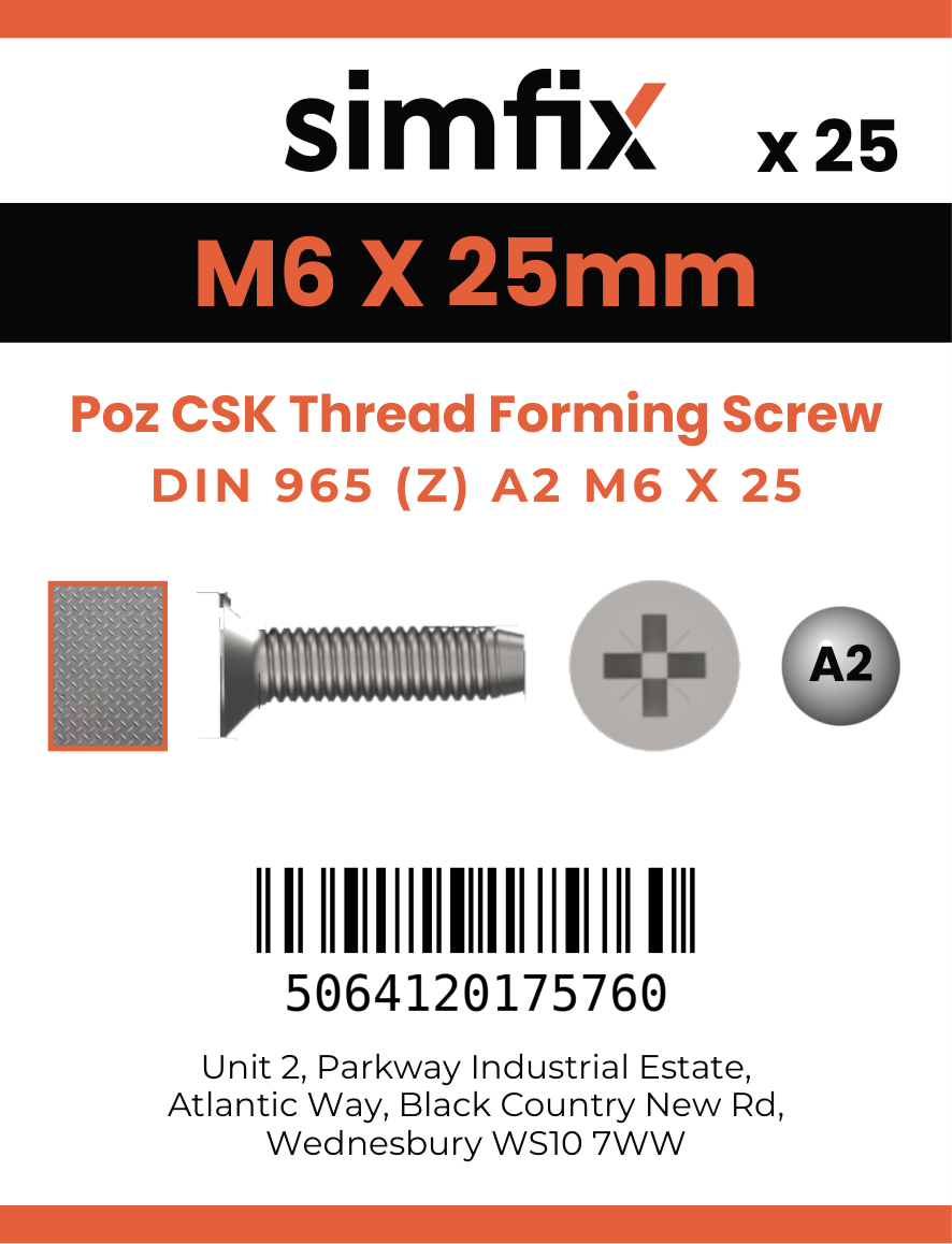 Simfix product label - 7500MA206025-D