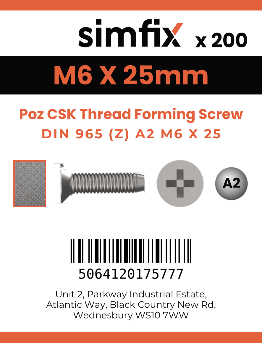 Simfix product label - 7500MA206025-T