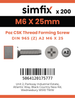 Simfix product label - 7500MA206025-T