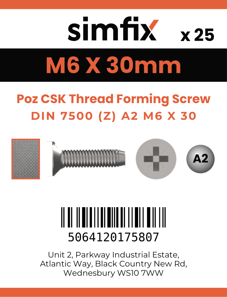 Simfix product label - 7500MA206030Z-D