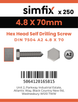 Simfix product label - 7504KA248070-T