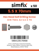 Simfix product label - 7504KA255070-D