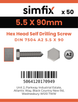 Simfix product label - 7504KA255090-D