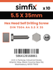 Simfix product label - 7504KA455035-D