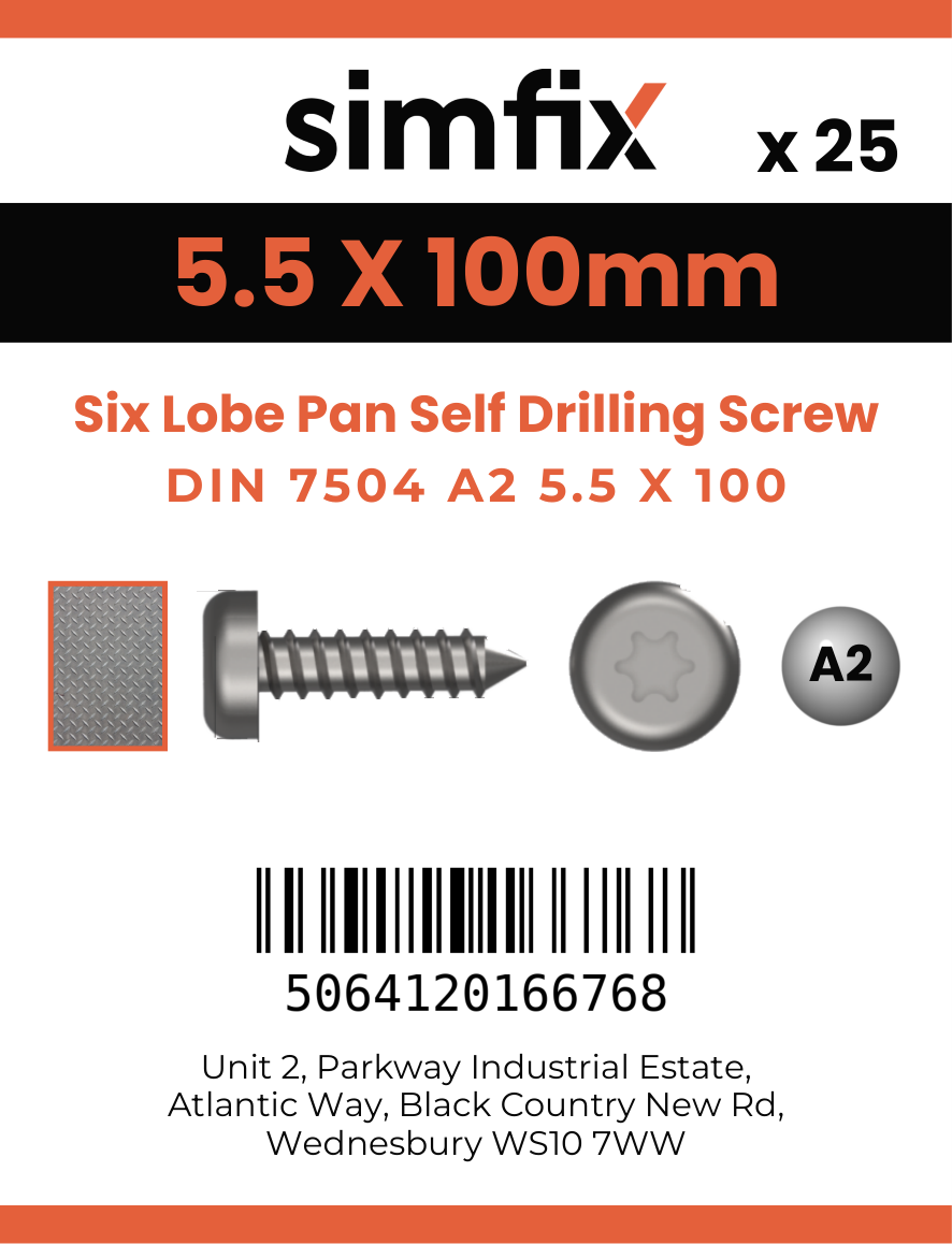 Simfix product label - 7504MA2550100T-D