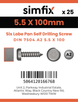 Simfix product label - 7504MA2550100T-D