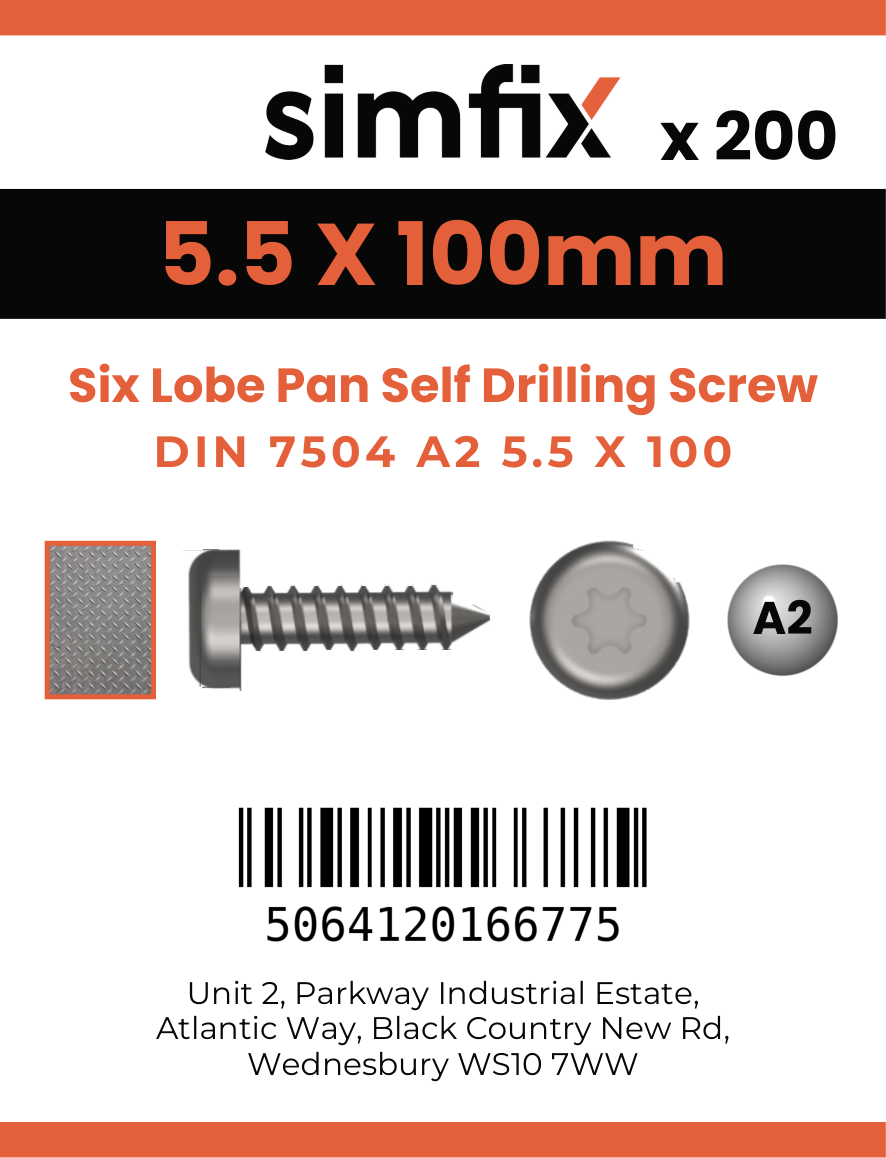 Simfix product label - 7504MA2550100T-T