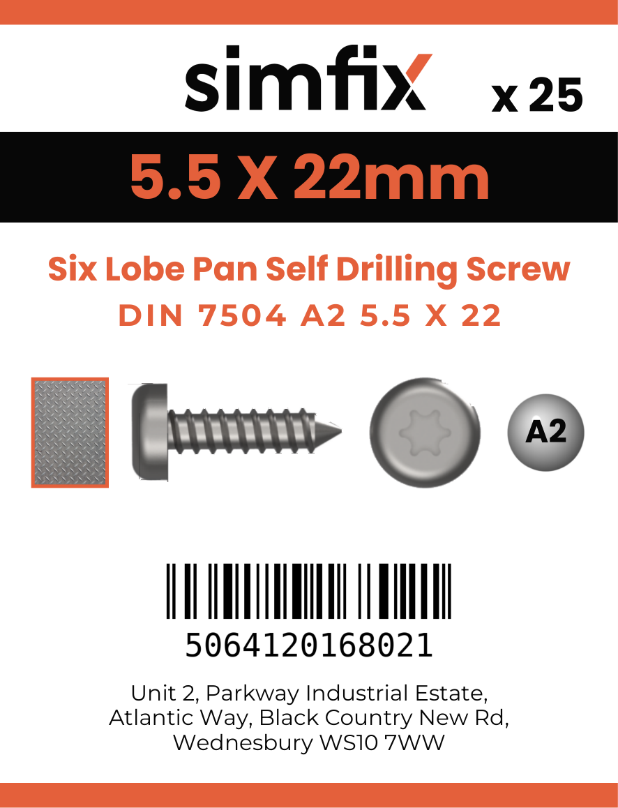 Simfix product label - 7504MA255022T-D