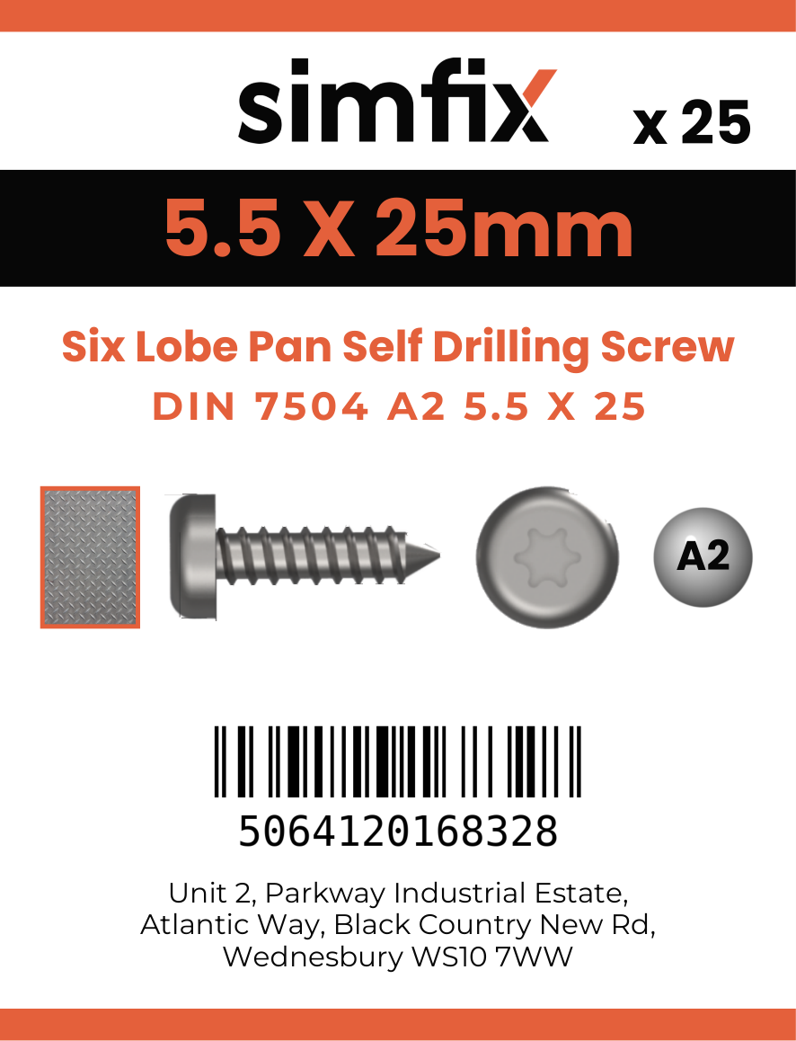 Simfix product label - 7504MA255025T-D