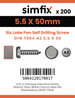 Simfix product label - 7504MA255050T-T