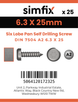 Simfix product label - 7504MA263025T-D
