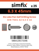 Simfix product label - 7504MA263045T-D