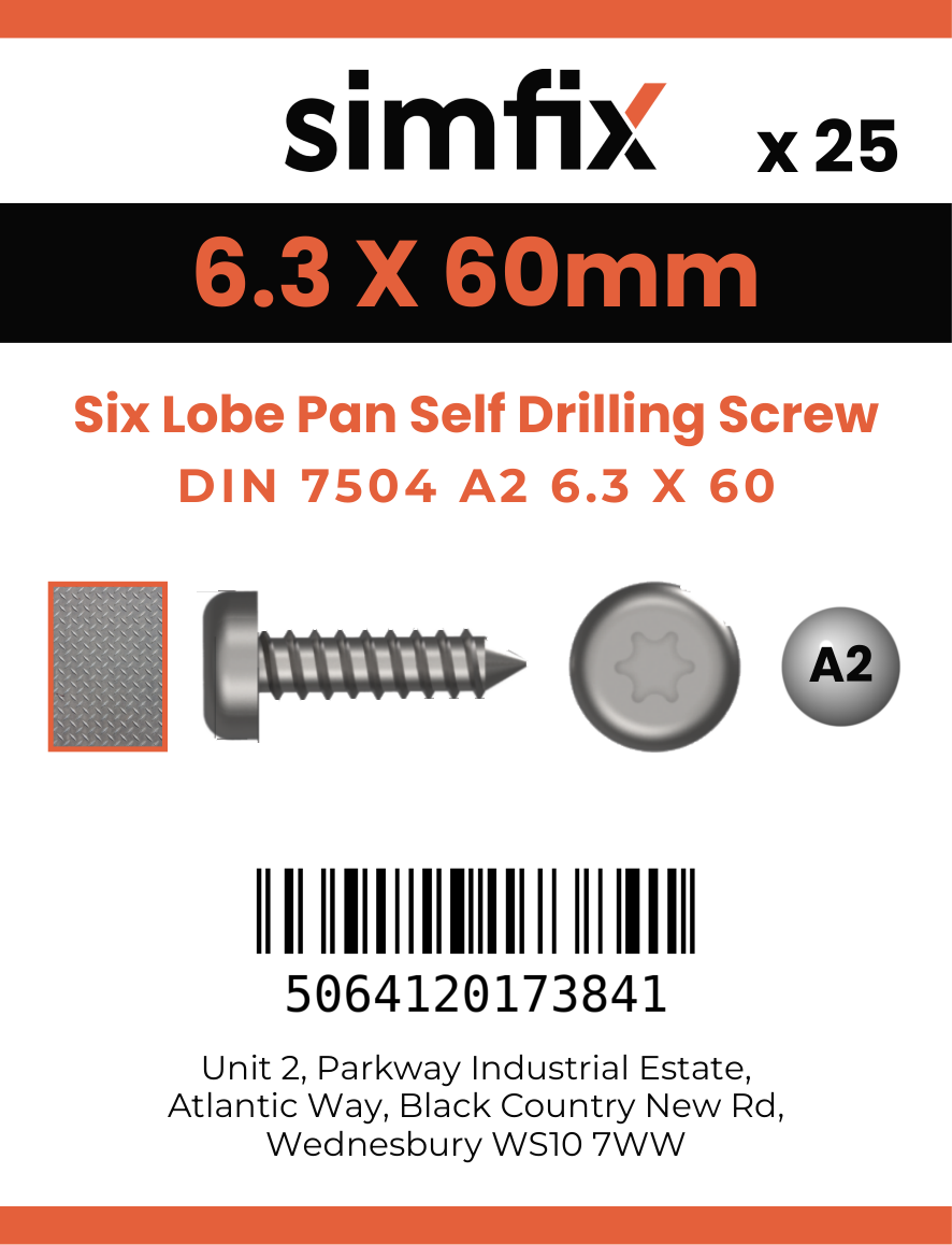 Simfix product label - 7504MA263060T-D
