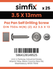 Simfix product label - 7504NA235013Z-D