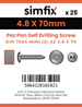 Simfix product label - 7504NA248070Z-D