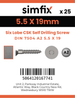 Simfix product label - 7504OA255019T-D
