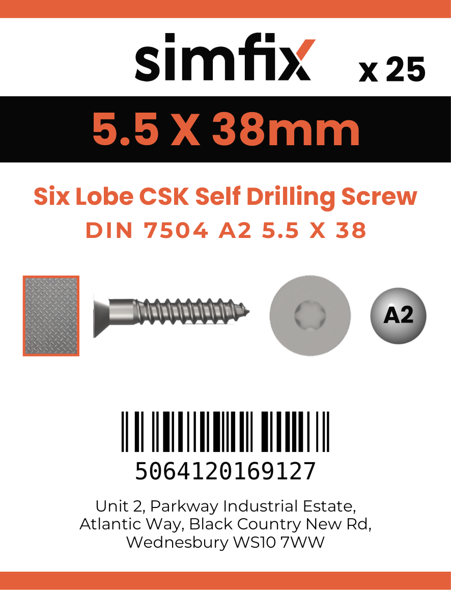 Simfix product label - 7504OA255038TX-D