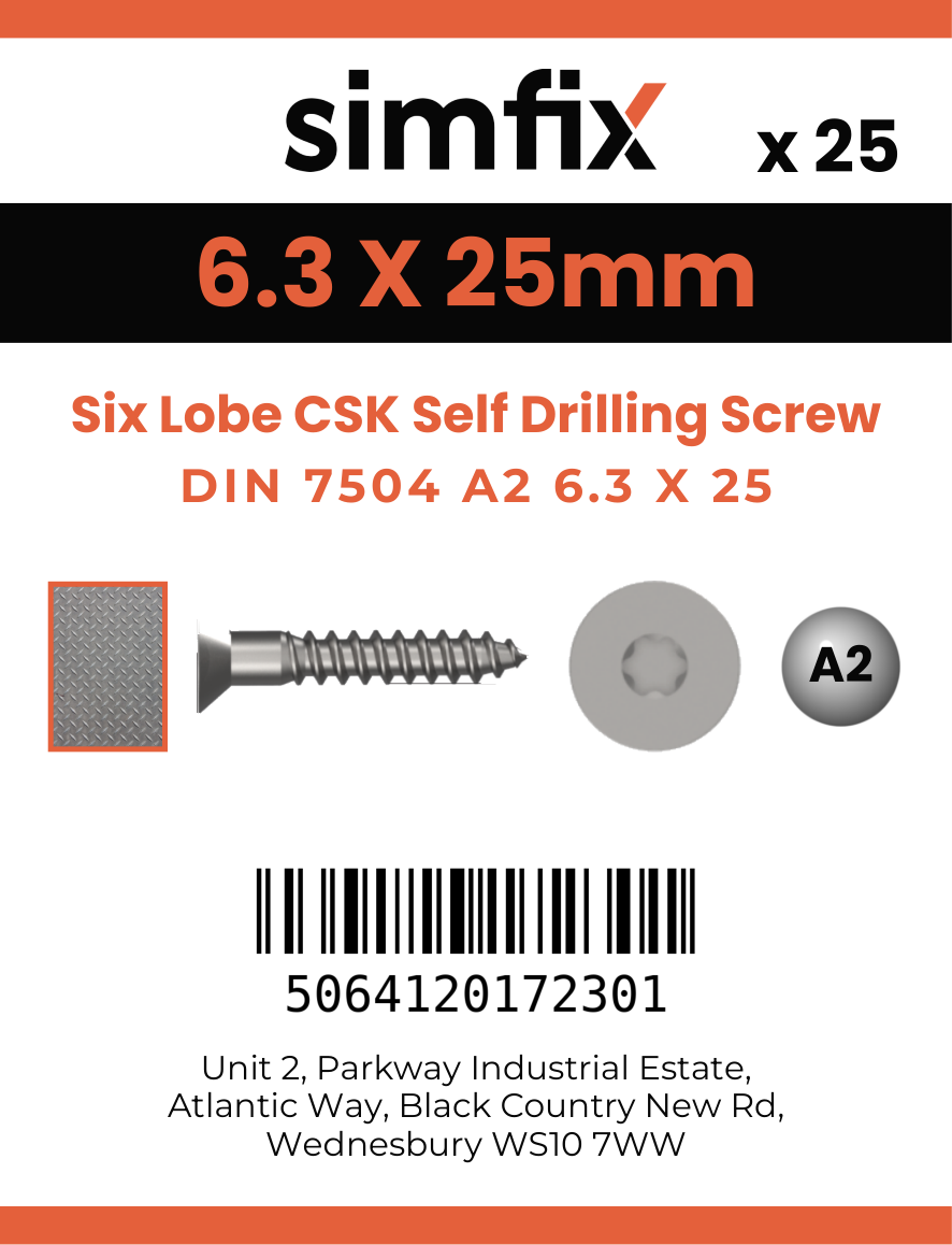 Simfix product label - 7504OA263025T-D