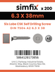 Simfix product label - 7504OA263038T-T