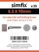 Simfix product label - 7504OA263070T-D